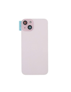 Chasis con tapa trasera para  iPhone 15 Plus Con Lente de Camara Rosa+Magsafe