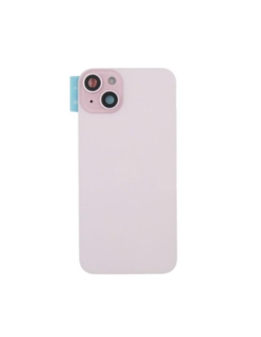 Chasis con tapa trasera para  iPhone 15 Plus Con Lente de Camara Rosa+Magsafe