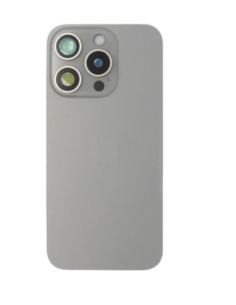 Chasis con tapa trasera para  iPhone 15 Pro Con Lente de Camara Gris+Magsafe