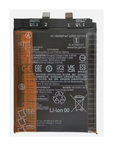 Batería Para Xiaomi Mi 12 5G (BP46/ Mi 12X 5G/ 4500mAh)
