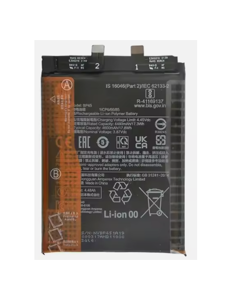 Batería Para Xiaomi Mi 12 5G (BP46/ Mi 12X 5G/ 4500mAh)