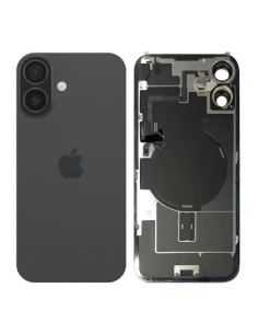 Tapa trasera para  iPhone 16 Con Lente de Camara Negro+Magsafe