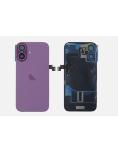 Tapa trasera para  iPhone 16 Con Lente de Camara Rosa+Magsafe