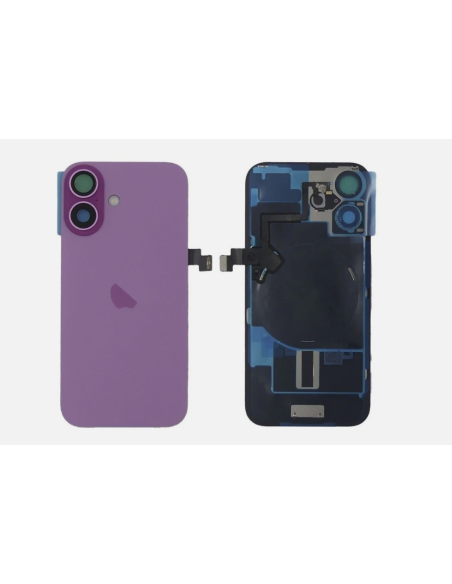 Tapa trasera para  iPhone 16 Con Lente de Camara Rosa+Magsafe