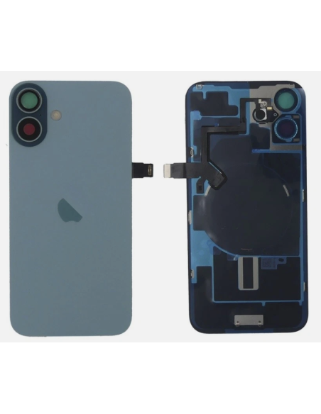 Tapa trasera para  iPhone 16 Con Lente de Camara Verde+Magsafe