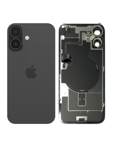 Tapa trasera para  iPhone 16 Plus Con Lente de Camara Negro+Magsafe
