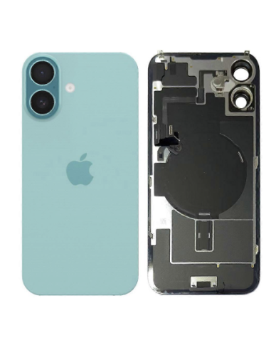 Tapa trasera para  iPhone 16 Plus Con Lente de Camara Verde+Magsafe