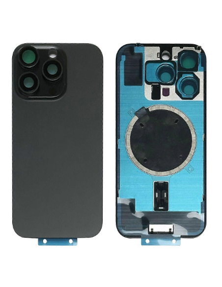 Tapa trasera para  iPhone 16 Pro Max Con Lente de Camara Titanio Negro +Magsafe