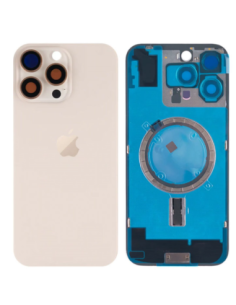 Tapa trasera para  iPhone 16 Pro Con Lente de Camara  Titanio Desierto +Magsafe
