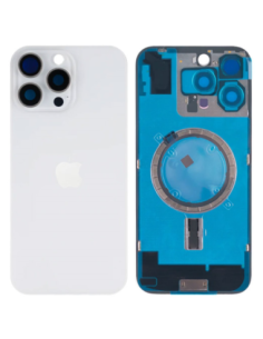 Tapa trasera para Apple iPhone 16 Pro Con Lente de Camara Titanio Blanco +Magsafe