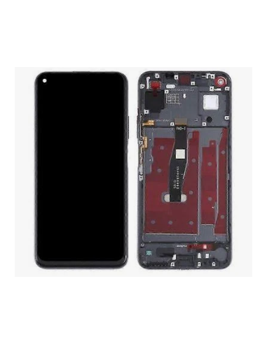 Pantalla Completa Para Huawei Nova 5T Negro (Con Marco/ EU_Original 100%)