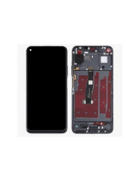 Pantalla Completa Para Huawei Nova 5T Negro (Con Marco/ EU_Original 100%)