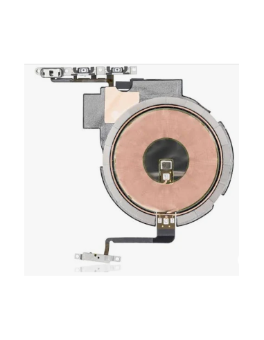 Antena NFC y carga inalambrica con flex de volumen para iPhone 13