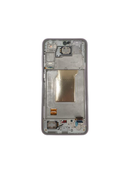 Pantalla para Samsung A35(A356) 5G Con Marco Morado (Original Service Pack)