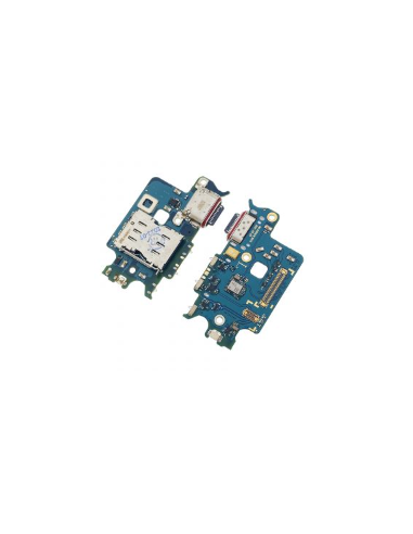 Placa De Conector De Carga USB Tipo-C Con Micrófono Y Lector De SIM para Samsung Galaxy S22 5G S901B