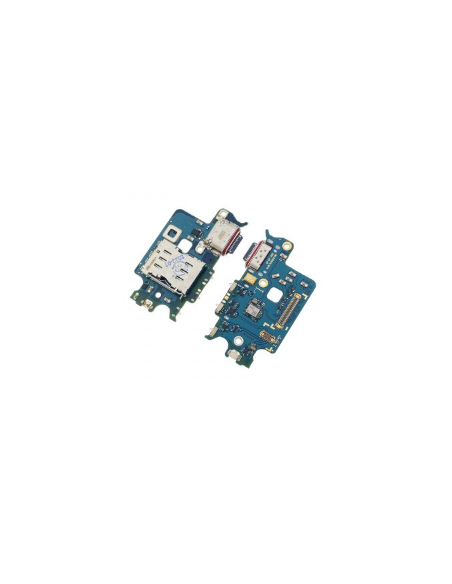 Placa De Conector De Carga USB Tipo-C Con Micrófono Y Lector De SIM para Samsung Galaxy S22 5G S901B