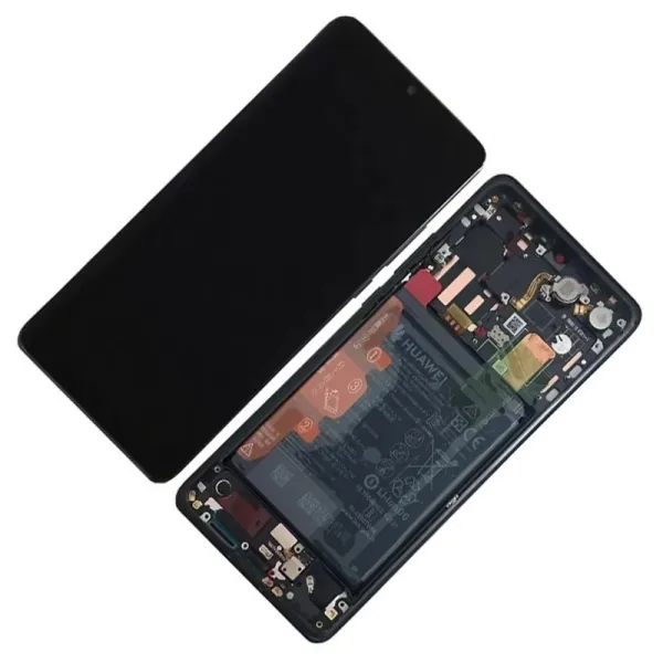 Pantalla para Huawei Mate 30 Pro con Marco Negro y Batería Original (Original Service Pack)
