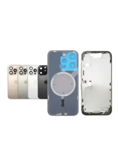 Chasis con tapa trasera  iPhone 16 Pro Max Con Lente de Camara Gris+Magsafe