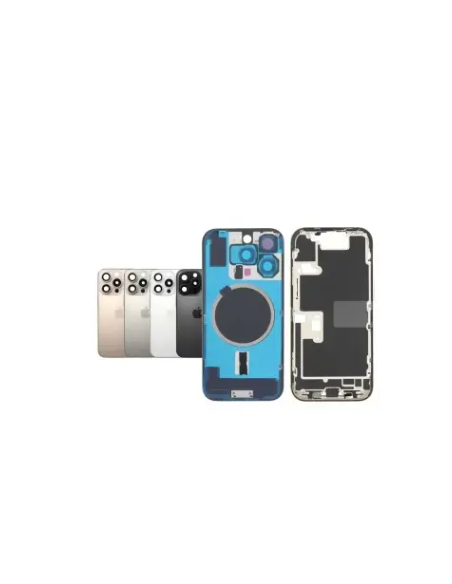 Chasis con tapa trasera para  iPhone 16 Pro Con Lente de Camara Negro+Magsafe