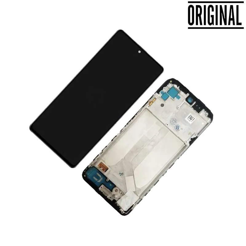 Pantalla para Mi Redmi Note 10 4G / Note 10S 4G Con Marco Negro (Original Service Pack)