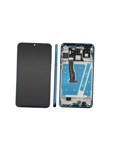Pantalla para Huawei P30 Lite (48 MP MAIN) Con Marco Azul  (Original Service Pack)