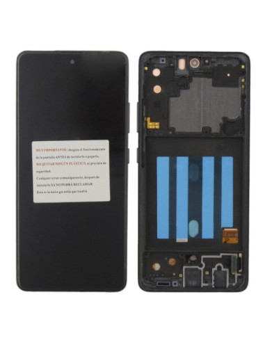 Pantalla para Samsung A51 5G /A516 Con Marco Negro (OLED)