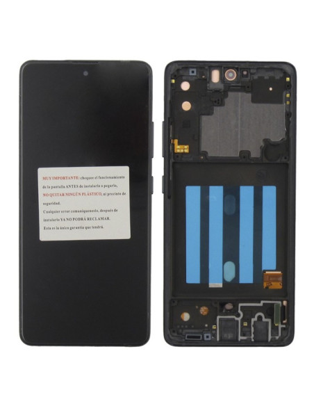 Pantalla para Samsung A51 5G /A516 Con Marco Negro (OLED)