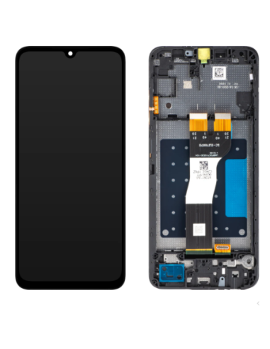 Pantalla para Samsung A05s 2023 (A057) Con Marco Negro (Original ServicePack)