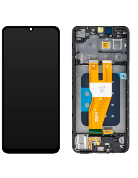 Pantalla para Samsung A05 2023 (A055) Con Marco Negro (Original ServicePack)