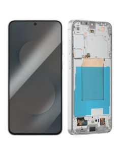 Pantalla para Samsung S25 FE 5G 2025 (S731)  Con Marco Blanco (Original ServicePack)