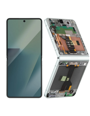 Pantalla para Samsung Z Flip 7 2025 (F766) Interna Con Marco Verde (Original Service Pack)