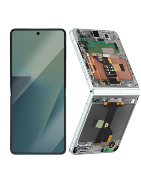 Pantalla para Samsung Z Flip 7 2025 (F766) Interna Con Marco Verde (Original Service Pack)