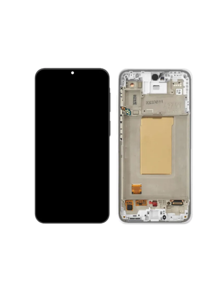 Pantalla para Samsung A37 5G 2026 (A376) Con Marco Blanco (Original ServicePack)