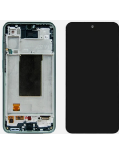 Pantalla para Samsung A37 5G 2026 (A376) Con Marco Gris/Verde (Original ServicePack)