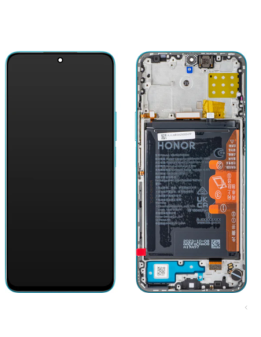 Pantalla para Huawei Honor 90 Lite 5G / X8a 4G (2023) Con Marco Azul (Original ServicePack)