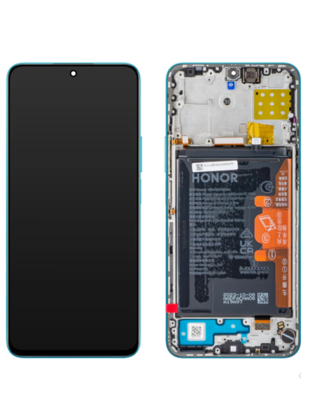 Pantalla para Huawei Honor 90 Lite 5G / X8a 4G (2023) Con Marco Azul (Original ServicePack)