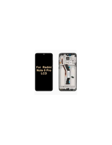 Pantalla para Xiaomi Redmi Note 8 Pro (2019) Con Marco Negro (Original ServicePack)