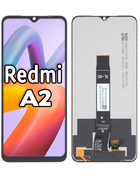 Pantalla para Xiaomi Redmi A2/A2+ 4G (2023) Con Marco Negro (OEM)