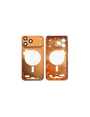Chasis con lente para  iPhone 17 Pro Max Naranja