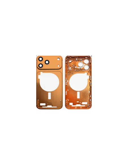 Chasis con lente para  iPhone 17 Pro Max Naranja
