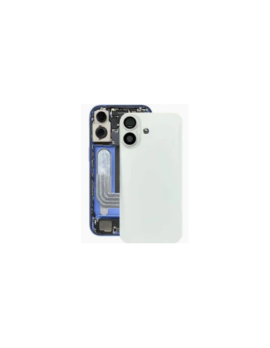 Chasis con Tapa trasera para iPhone 17 con Lente de Camara+Magsafe Blanca