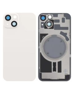 Tapa trasera para iPhone 14 con Lente y Magsafe Blanca