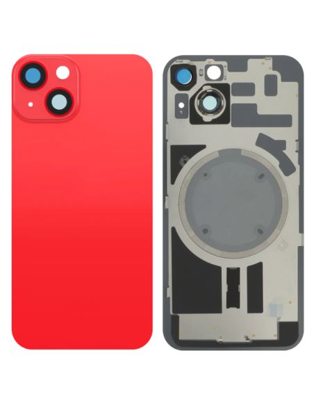 Tapa Trasera para IPhone 14 Plus con Lente + MagSafe Roja
