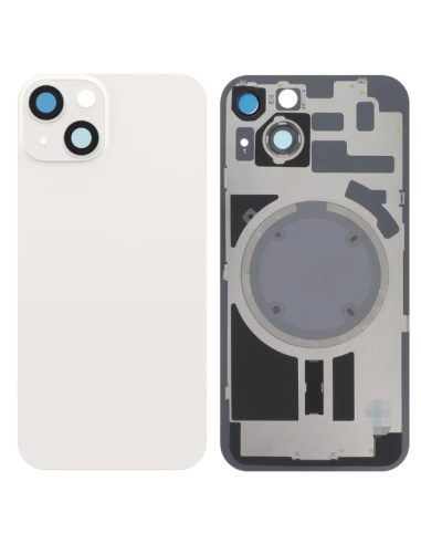 Tapa Trasera para IPhone 14 Plus con Lente + MagSafe Blanca