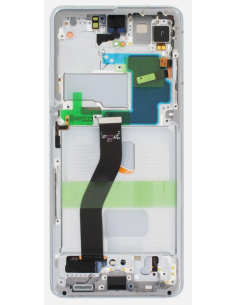 Pantalla para Samsung S21 Ultra 5G / G998 Con Marco Phantom Plata (Renovado)