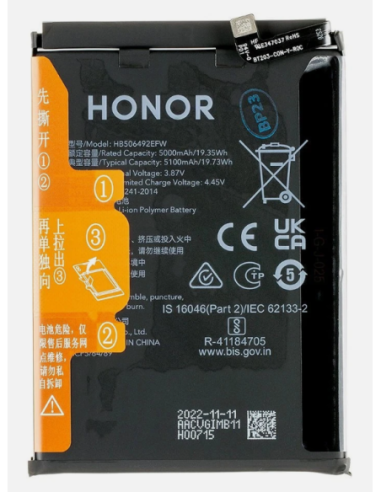 Batería para Honor Magic 5 Lite, X9A de 5100 mAh -HB506492EFW