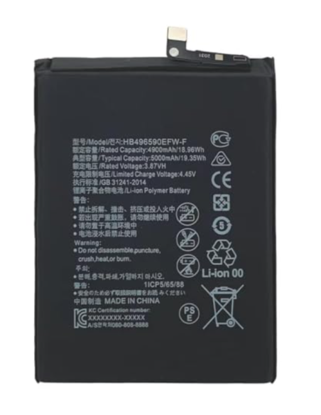 Batería para Honor X7, X8 5G, X6, 70 Lite, Huawei Nova Y61 de 5000 mAh -HB496590EFW