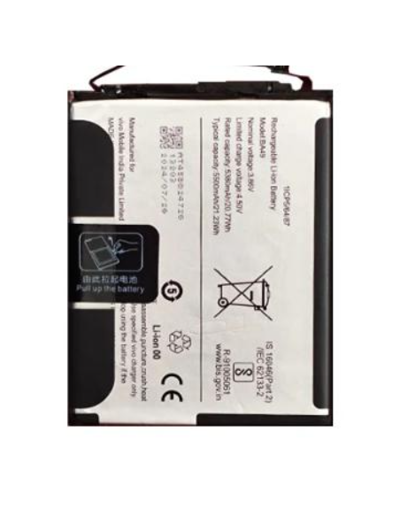 Batería para Vivo V40 V2348 de 5500 mAh (BA49)