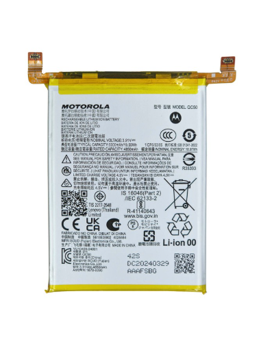 Batería para Motorola Edge 50 Fusion XT2429 de 5000 mAh (QC50)