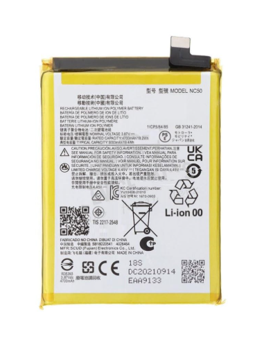 Batería para Motorola G41/G31 de 5000 mAh (NC50)